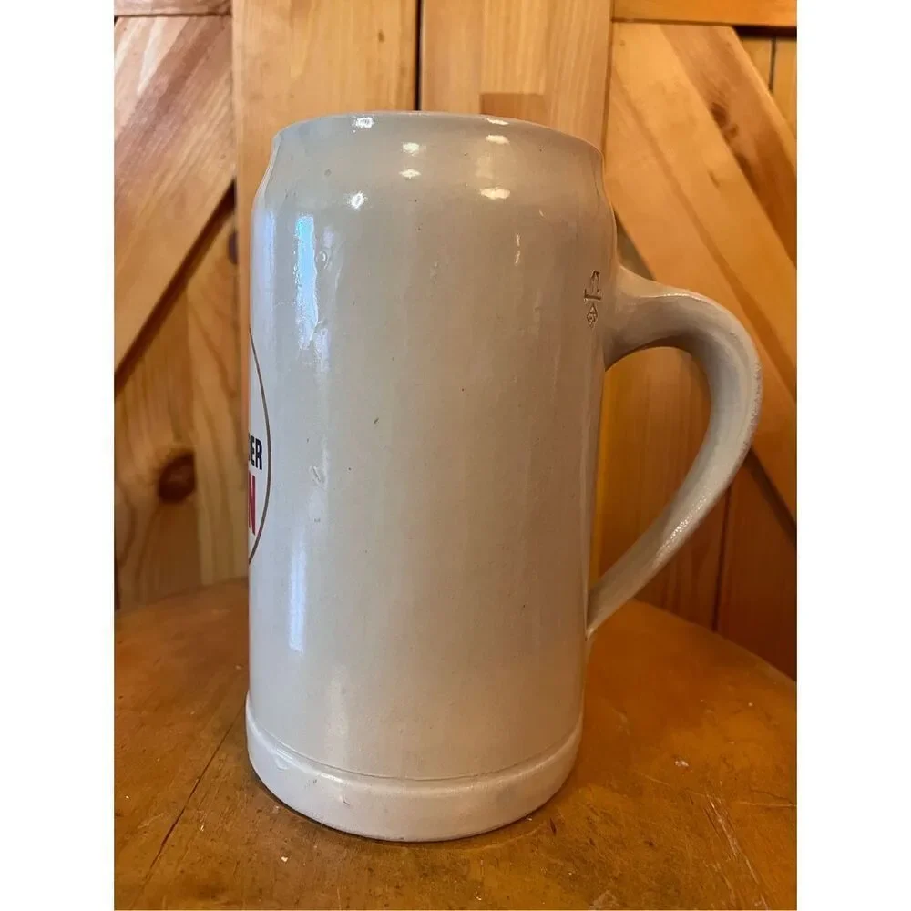 DORTMUNDER UNION GERMAN STONEWARE BEER STEIN MUG 7.25x4.25” (7636)